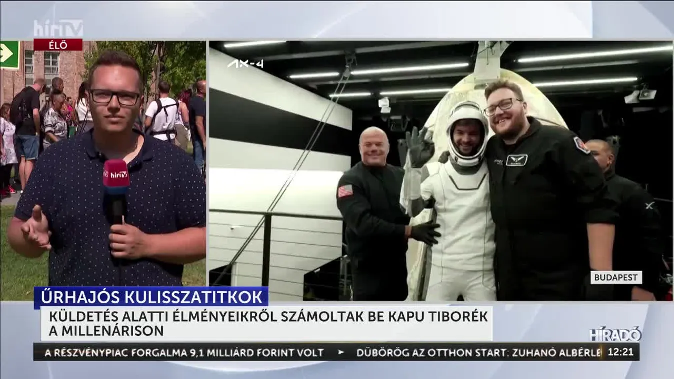 Űrutazás - A küldetés alatti élményeikről számoltak be Kapu Tiborék a Millenárison + videó