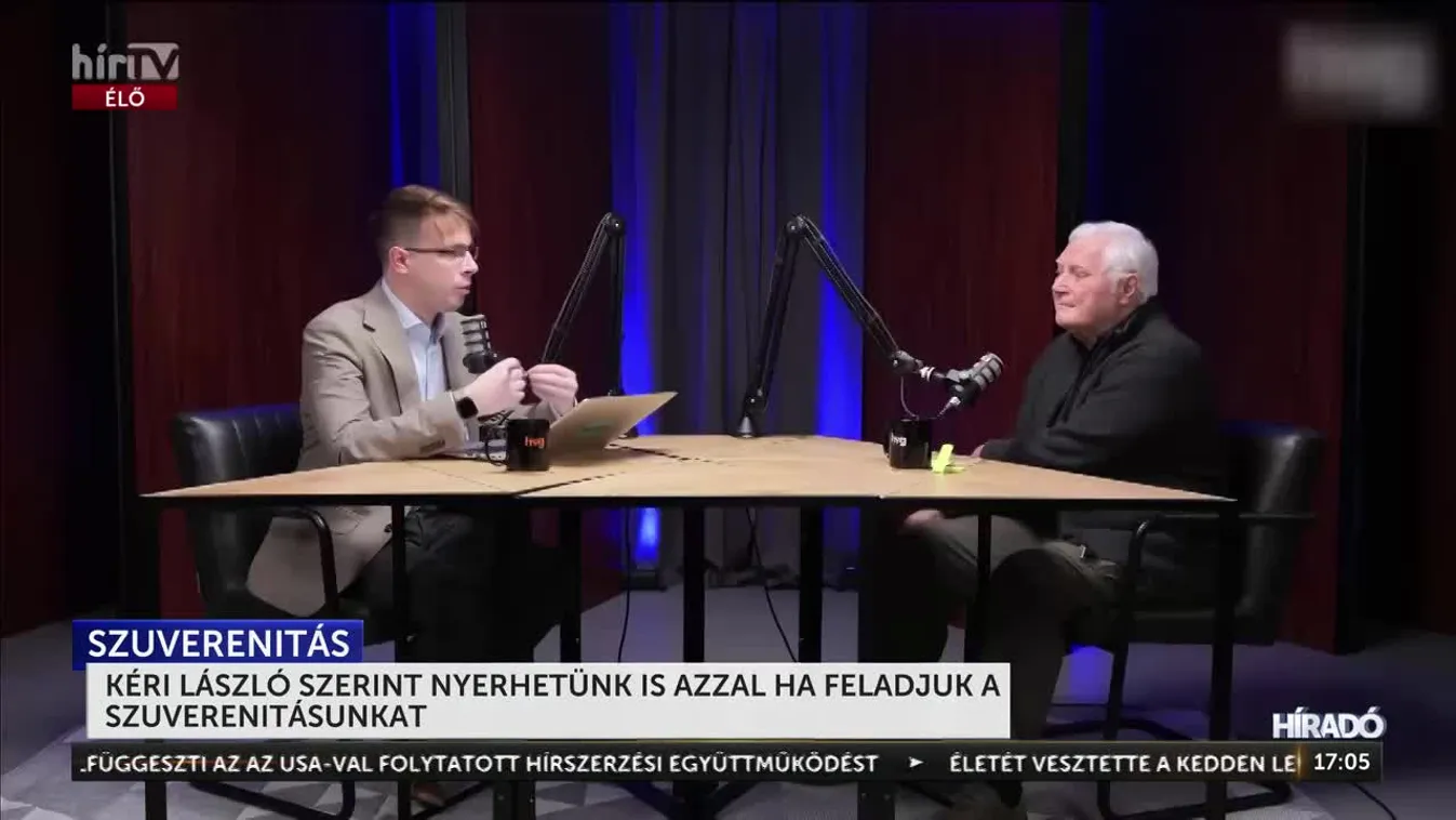 Kéri László szerint nyerhetünk is azzal ha feladjuk a szuverenitásunkat