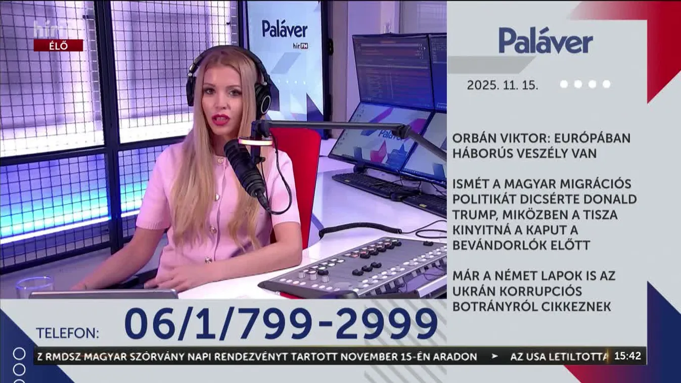 Paláver - Orbán Viktor: Európában háborús veszély van