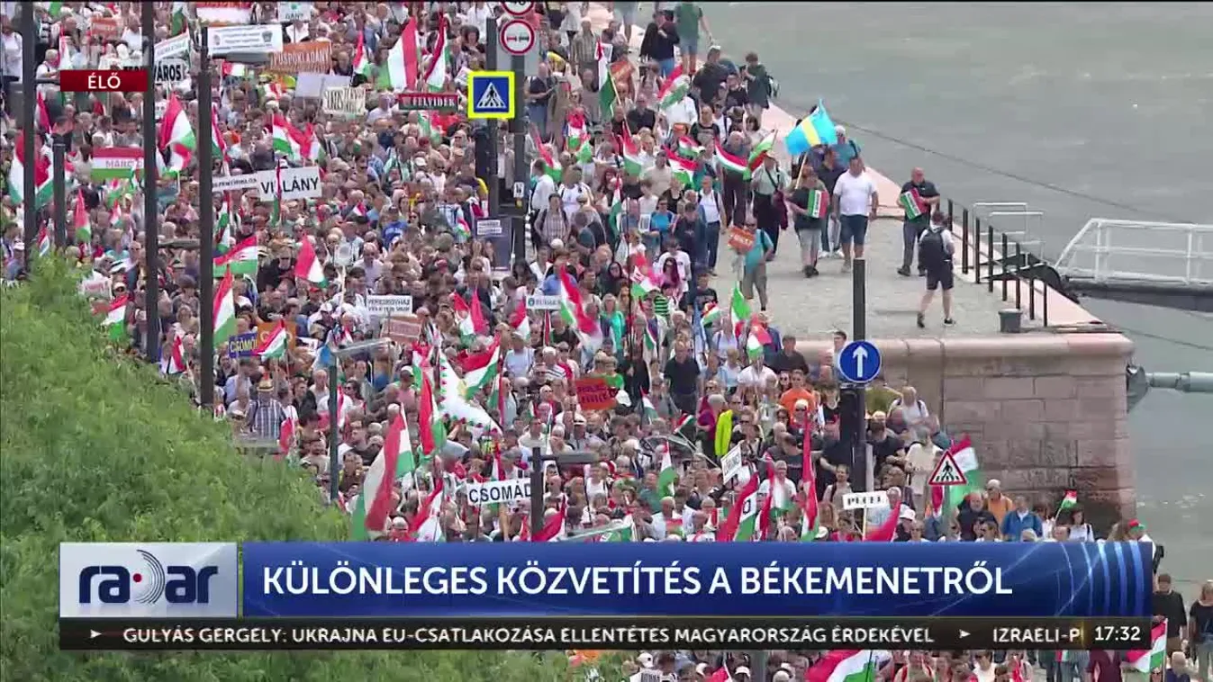 A magyar kormány következetesen kitart a béke mellett - Békemenet + videó