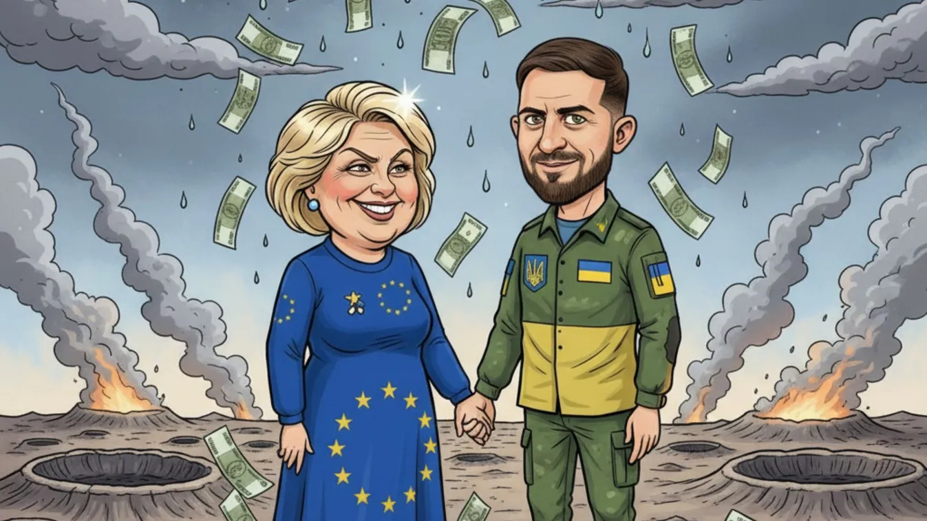 Viperafészek Brüsszelben: Von der Leyen nem bünteti, hanem jutalmazza Zelenszkij korrupcióját