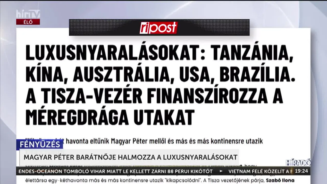 Ripost - Magyar Péter barátnője halmozza a luxusnyaralásokat + videó