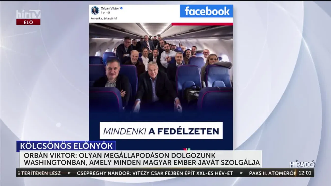 ORBÁN VIKTOR VEZETÉSÉVEL ELINDULT A MAGYAR DELEGÁCIÓ WASHINGTONBA