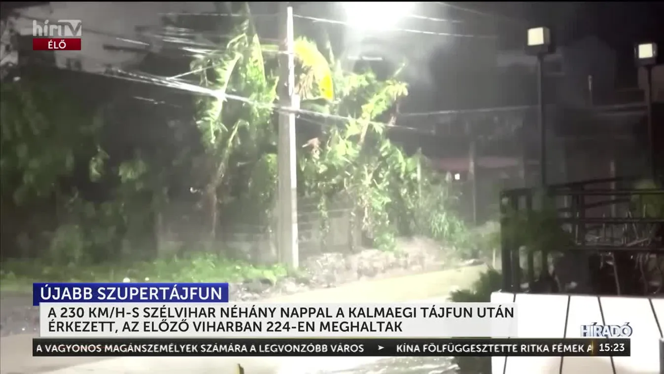 Szupertájfun pusztít a Fülöp-szigeteken + videó