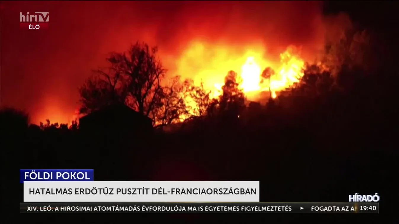 Már halálos áldozata is van a Franciaország déli részén tomboló erdőtüzeknek + videó