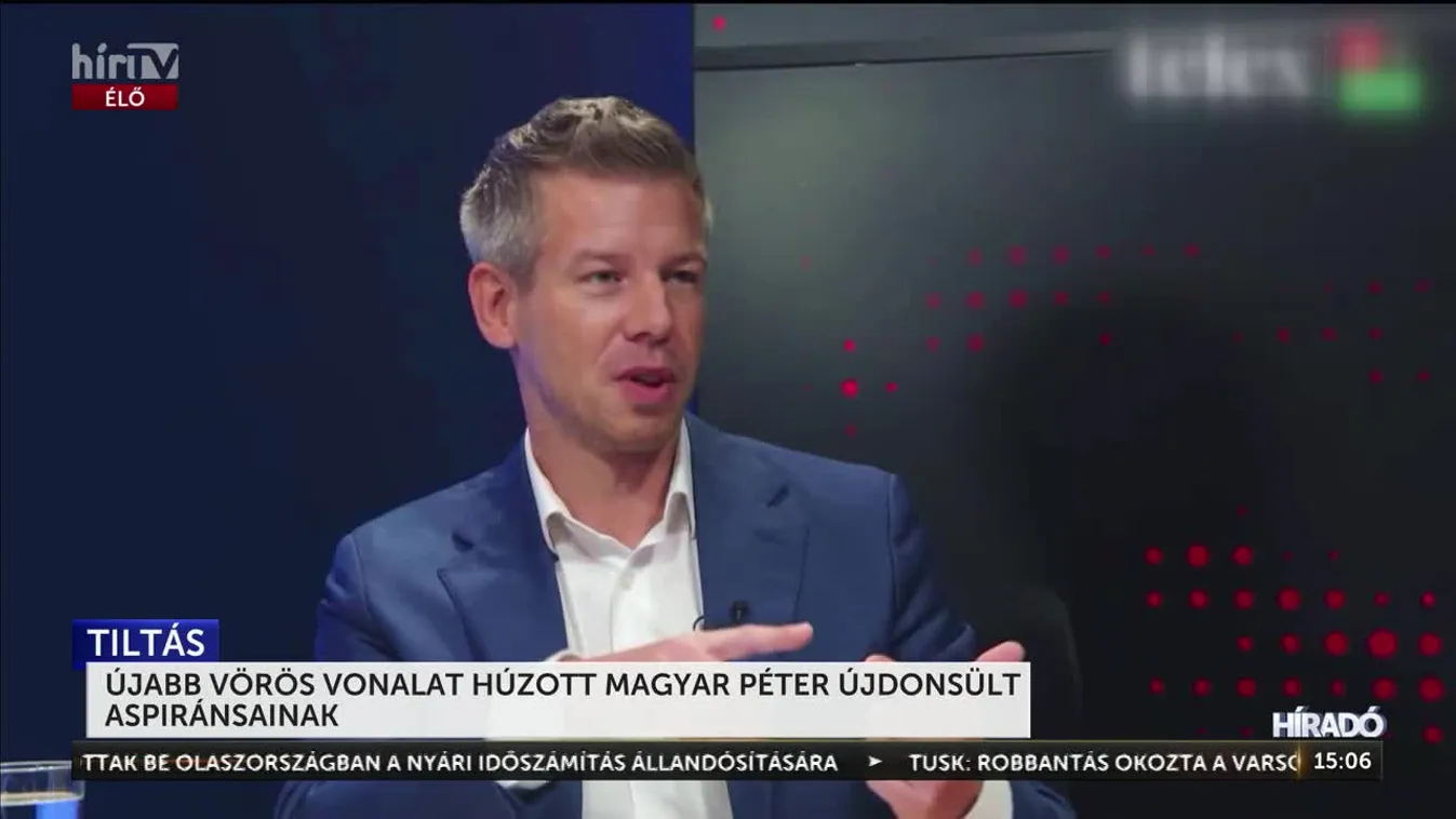 Újabb vörös vonalat húzott Magyar Péter + videó