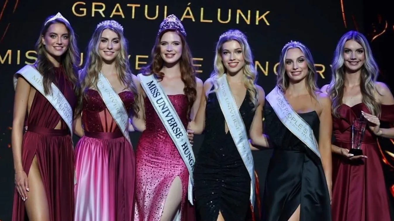 Íme, a Miss Universe Hungary 2025 győztese és udvarhölgyei