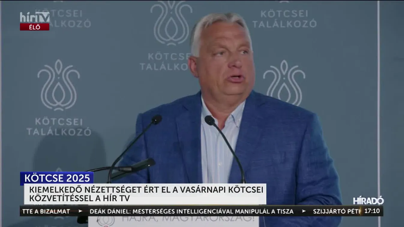 Több mint félmillió magyar ragadt vasárnap a HírTV-n + videó