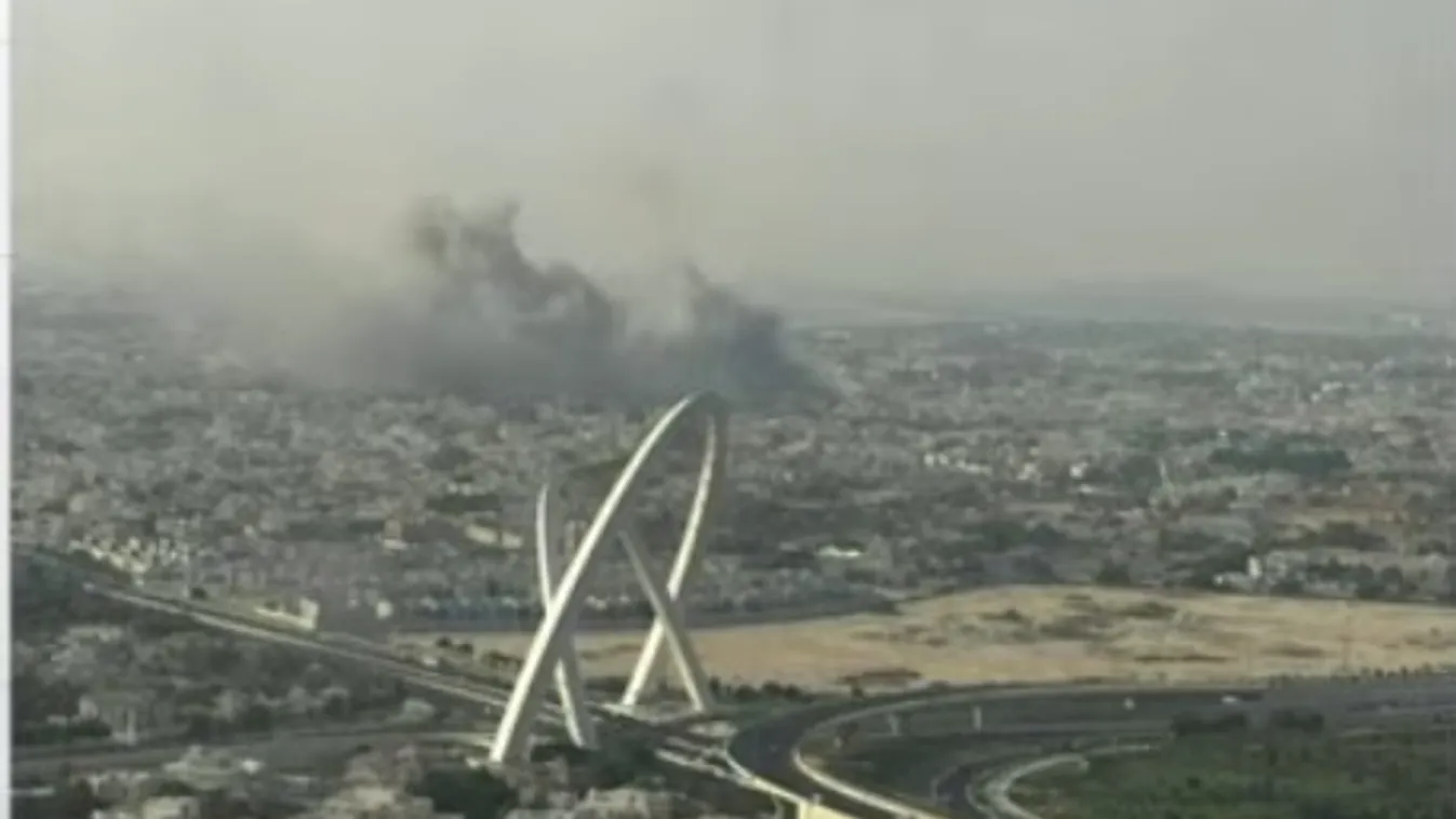 Így bombázták le Katarban a Hamász egyik bázisát + videó