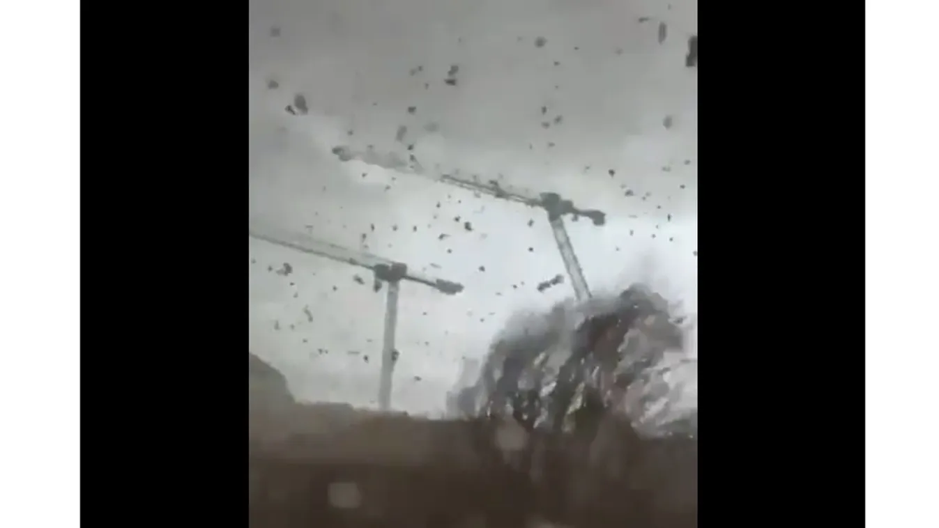 Párizs melletti településnél tombolt egy tornádó + videó