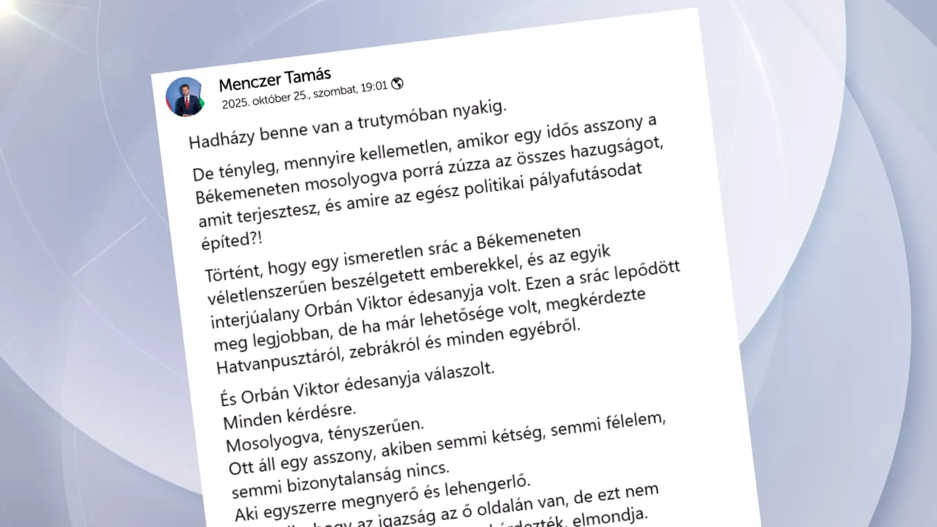 Porrá zúzták Hadházy Ákos hazugságait – Menczer Tamás kemény üzenetet küldött az ellenzéknek
