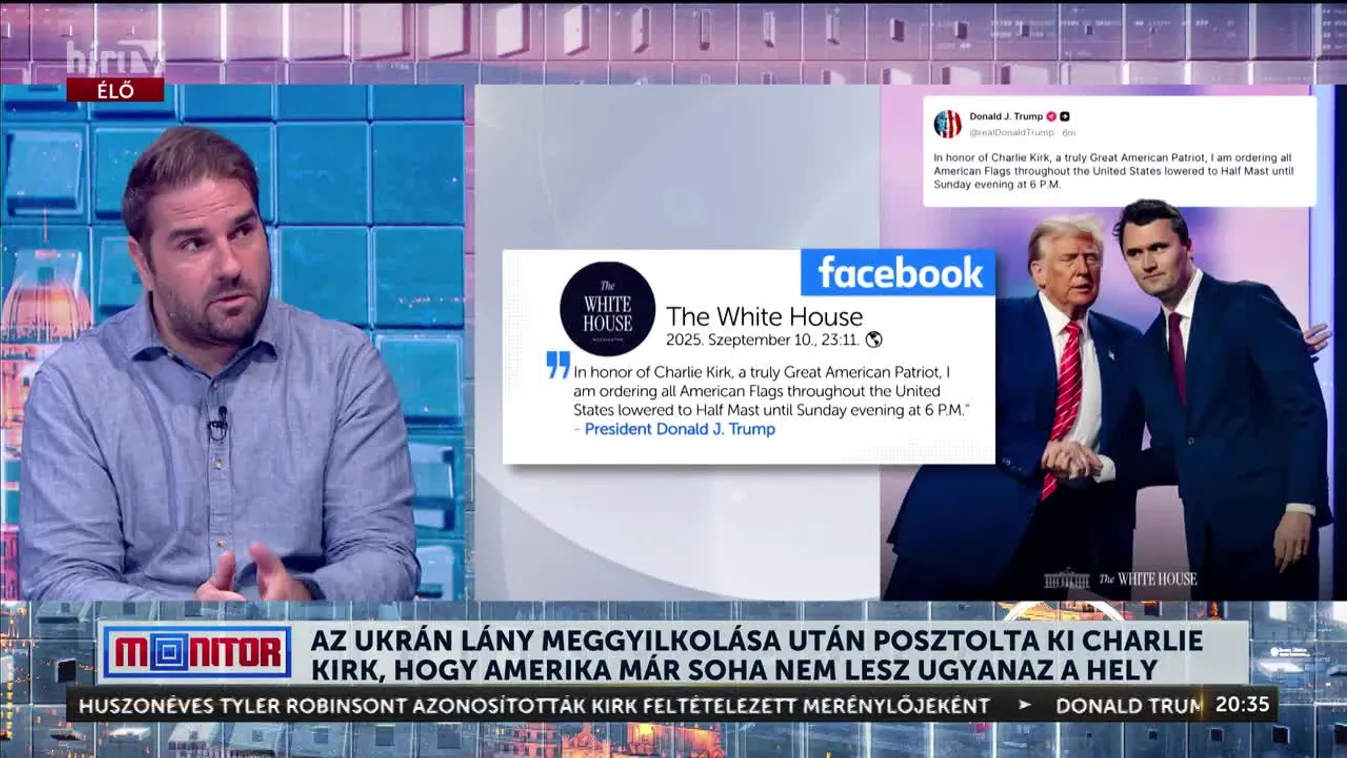 Monitor - FBI: Saját családtagja adta fel Charlie Kirk gyilkosát + videó