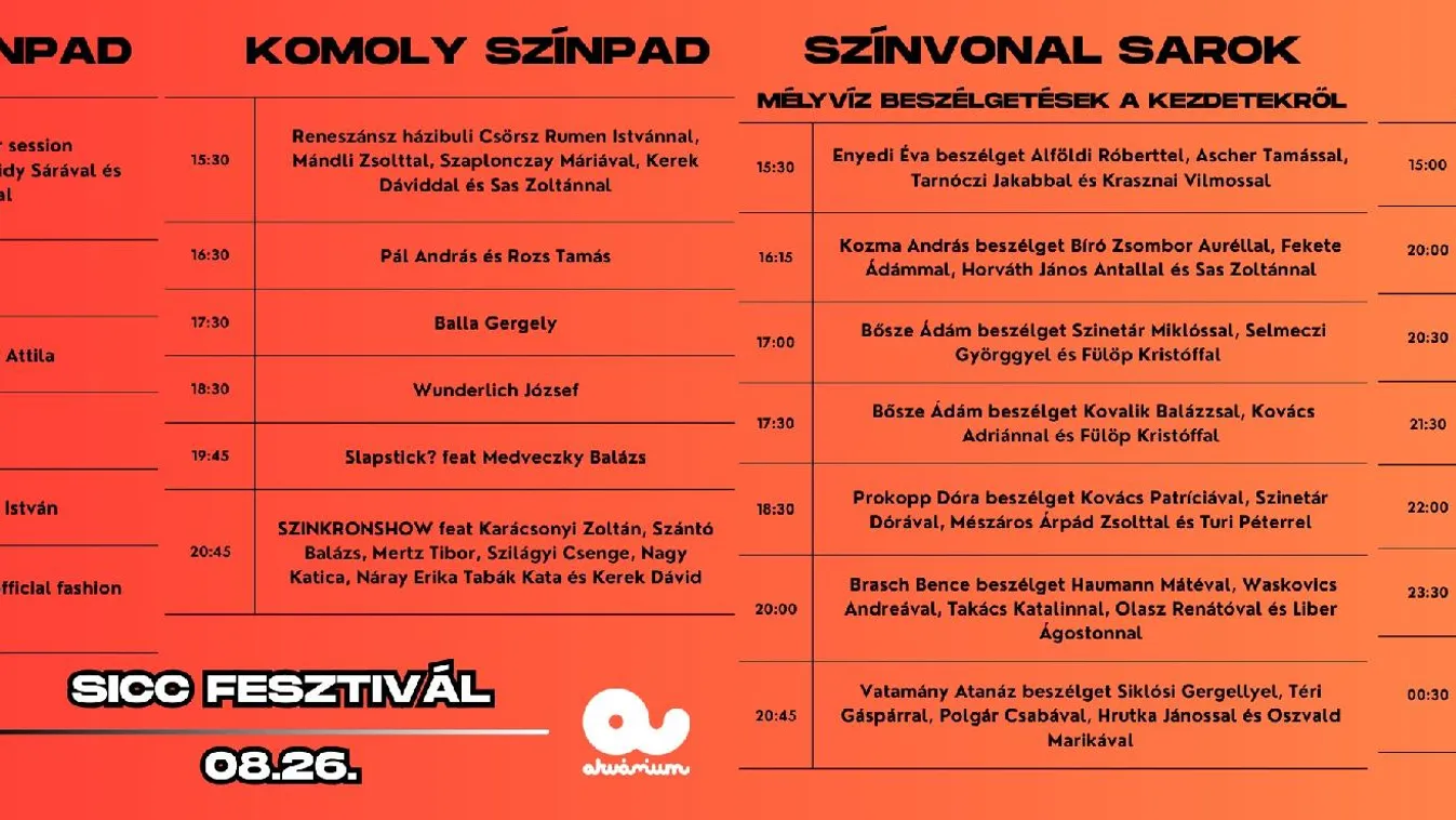 Rendhagyó évadnyitó fesztivállal robban be a SICC a budapesti kultúréletbe