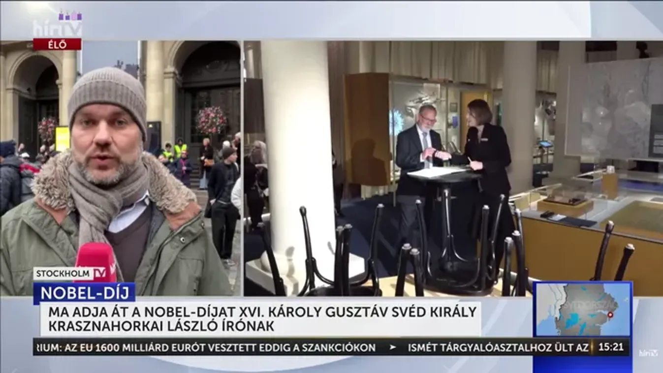 Magyar siker Stockholmban: Krasznahorkai László Nobel-díjat vesz át