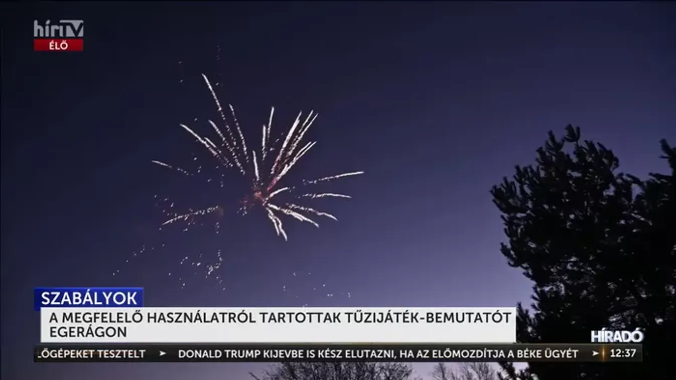 A megfelelő használatról tartottak tűzijáték-bemutatót Egerágon