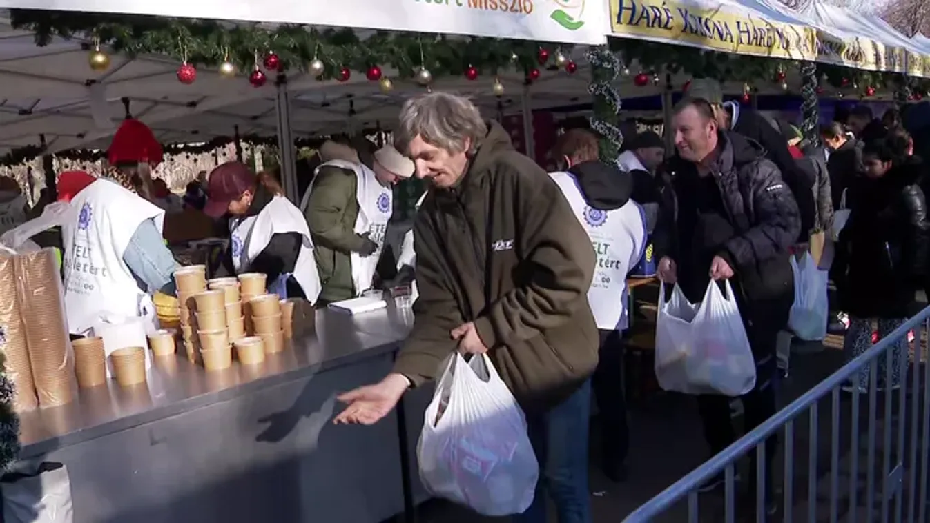 Meleg ételt és élelmiszercsomagot osztanak a rászoruló családoknak, időseknek a Krisna-hívők