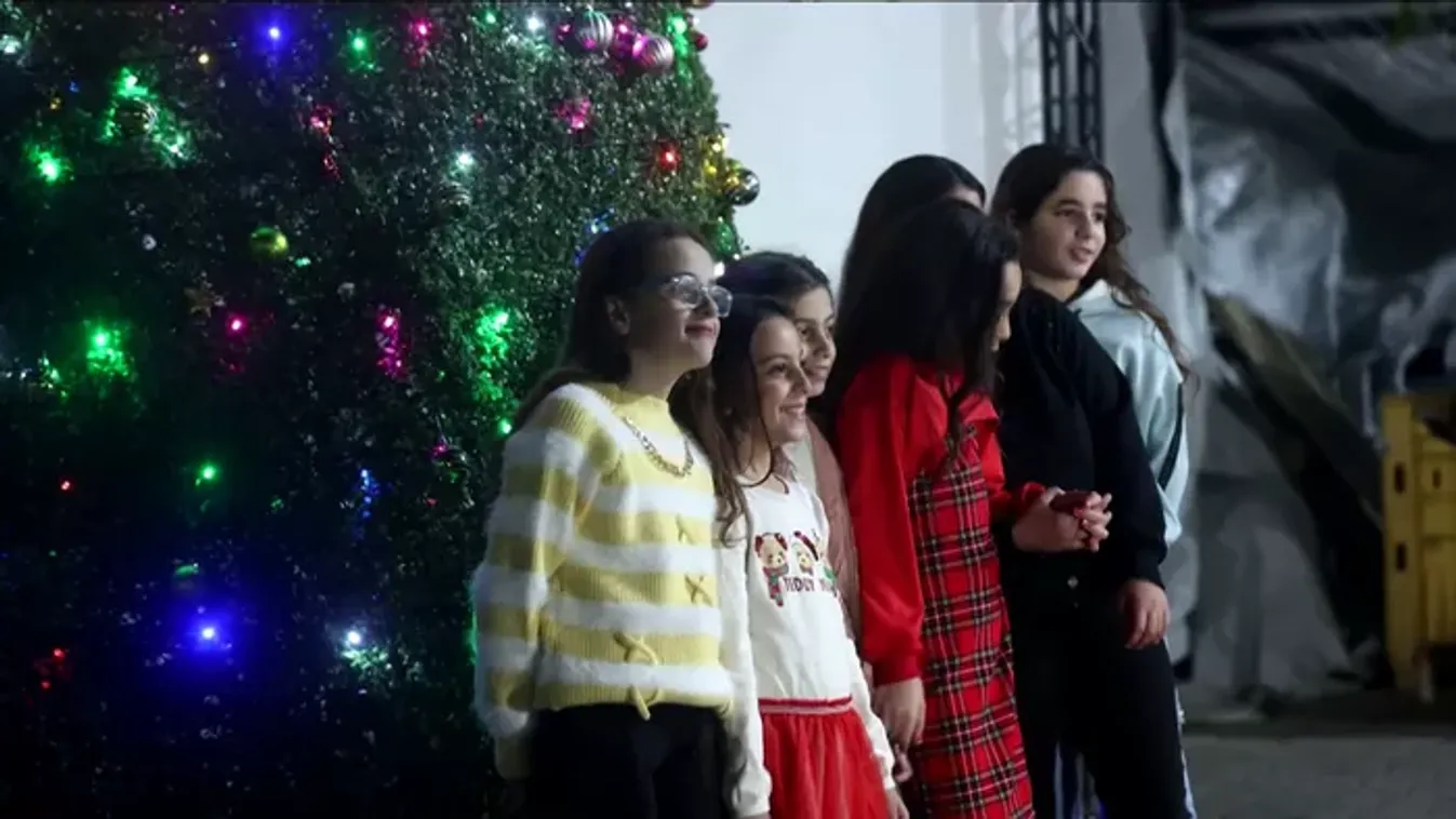 A békéért imádkoztak karácsonykor a palesztin keresztények