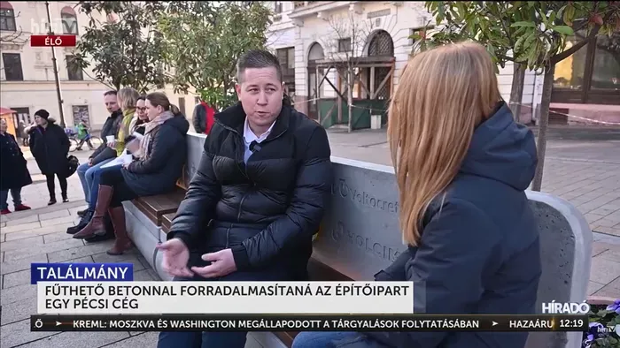 Pécsi világsiker: Fűthető betonnal az építőiparért