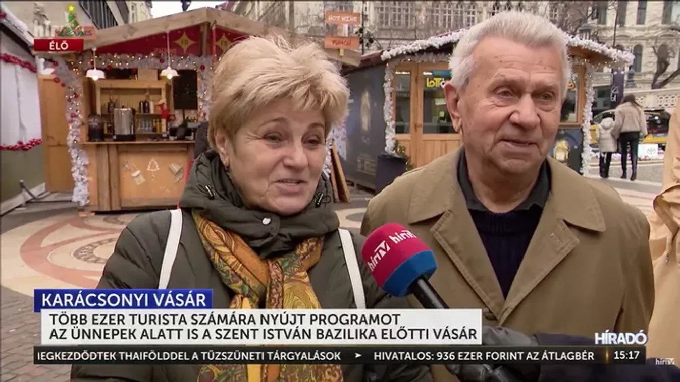 Turisták ezreit vonzza a biztonságos Budapest: Európa irigyli a Bazilika előtti vásárt