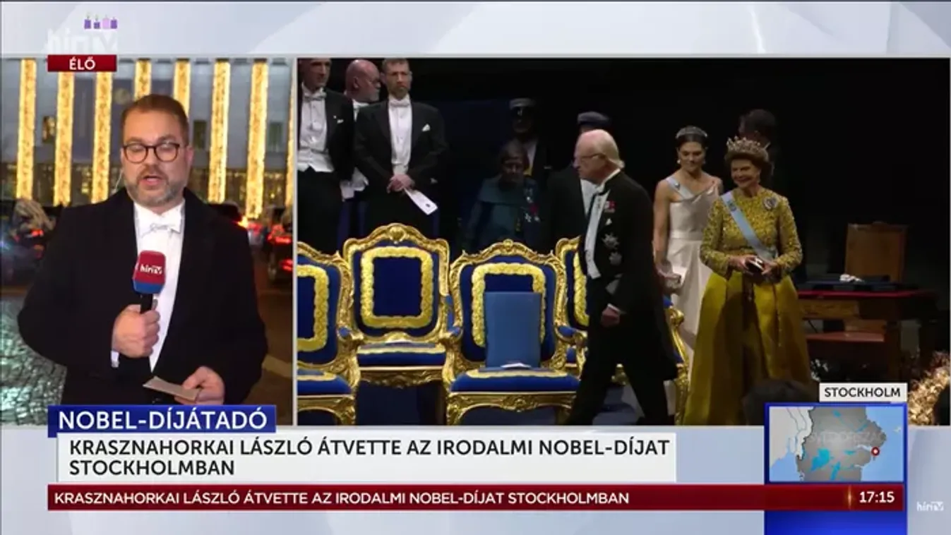 Világraszóló pillanat: Krasznahorkai László átvette a Nobel-díjat