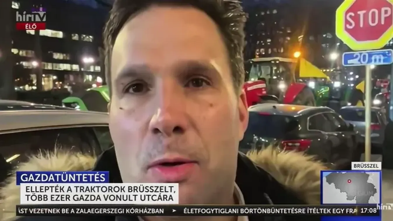Ellepték a traktorok Brüsszelt, több ezer gazda vonult utcára