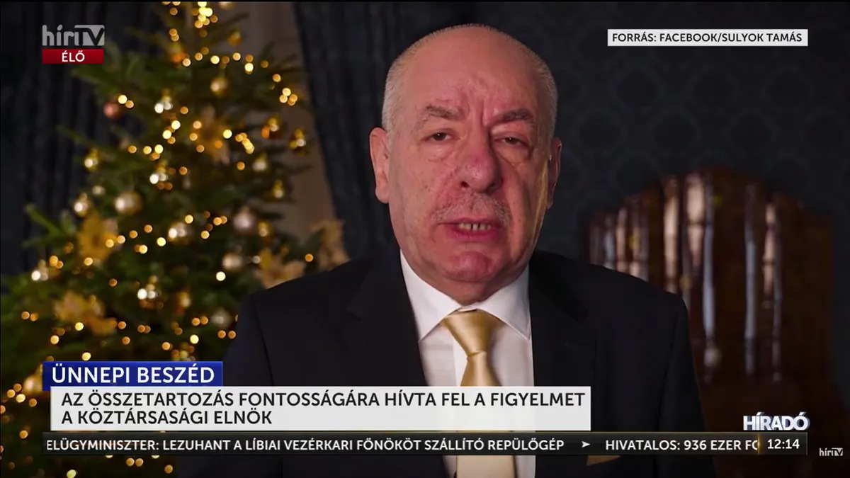 Szívhez szóló üzenet az államfőtől: Ezt kérte minden magyartól Sulyok Tamás karácsonykor