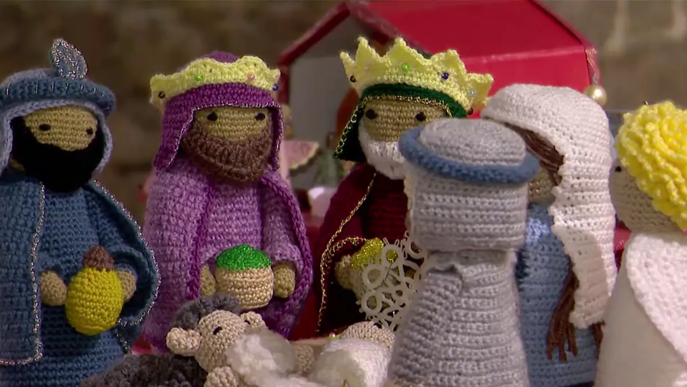 Betlehemi jászol kiállítás a Bazilikában