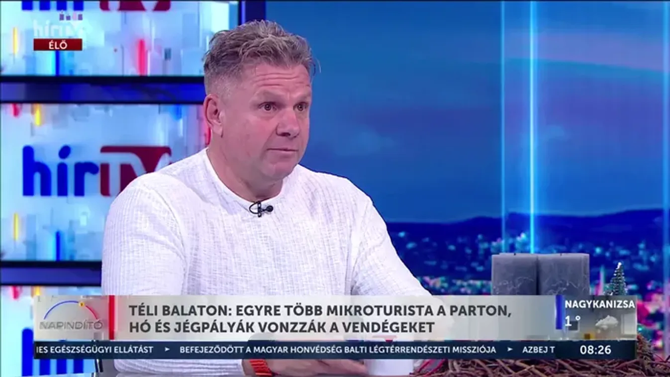 Téli Balaton: egyre több mikroturista a parton, hó és jégpályák vonzzák a vendégeket