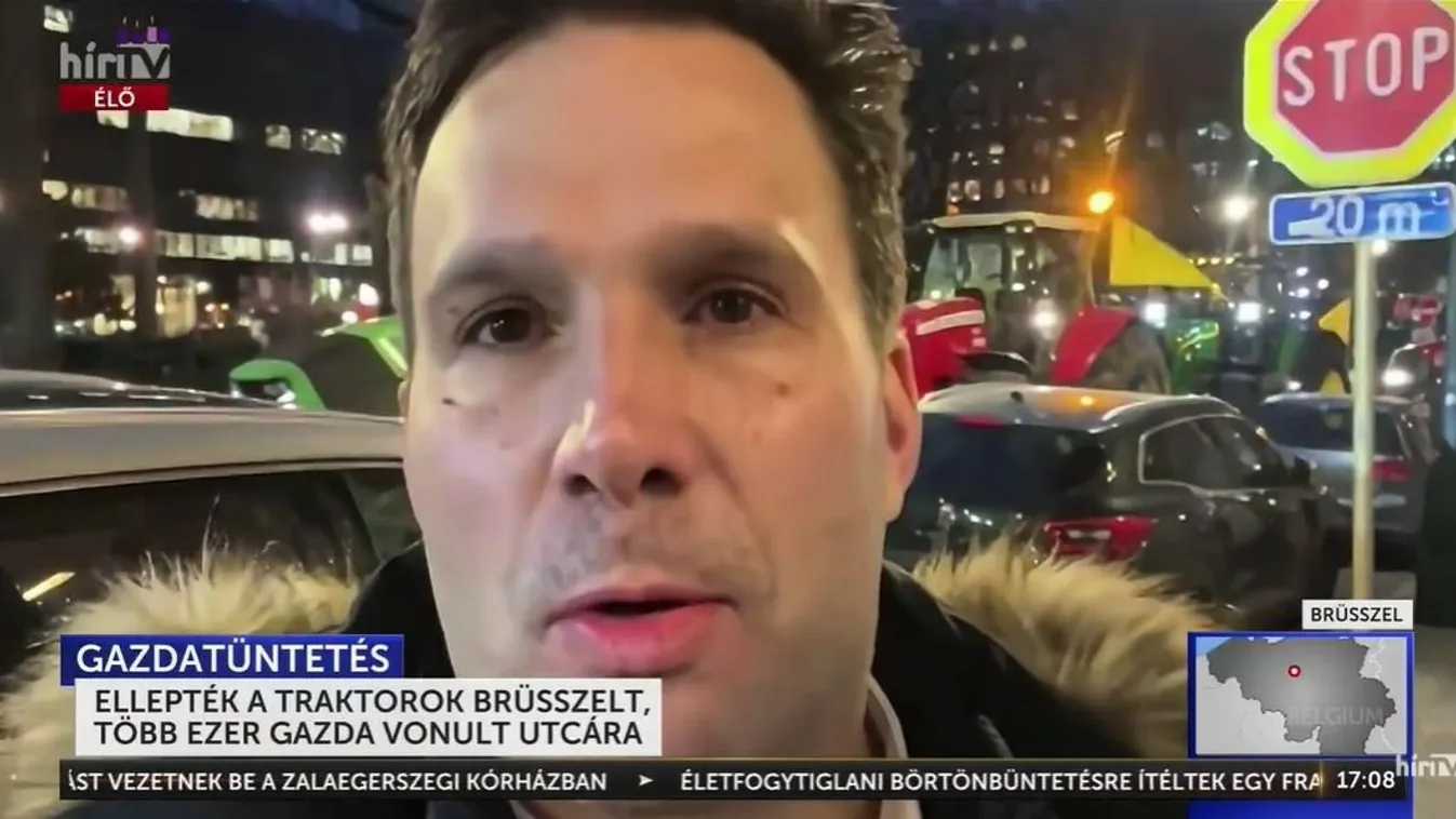 Ellepték a traktorok Brüsszelt, több ezer gazda vonult utcára