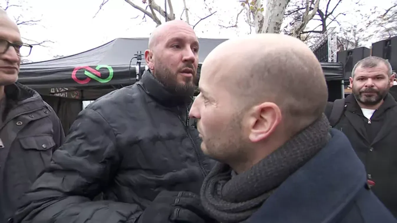 Így kerültek idegbe a tiszás biztonsági őrök a HírTV stábjától Szegeden