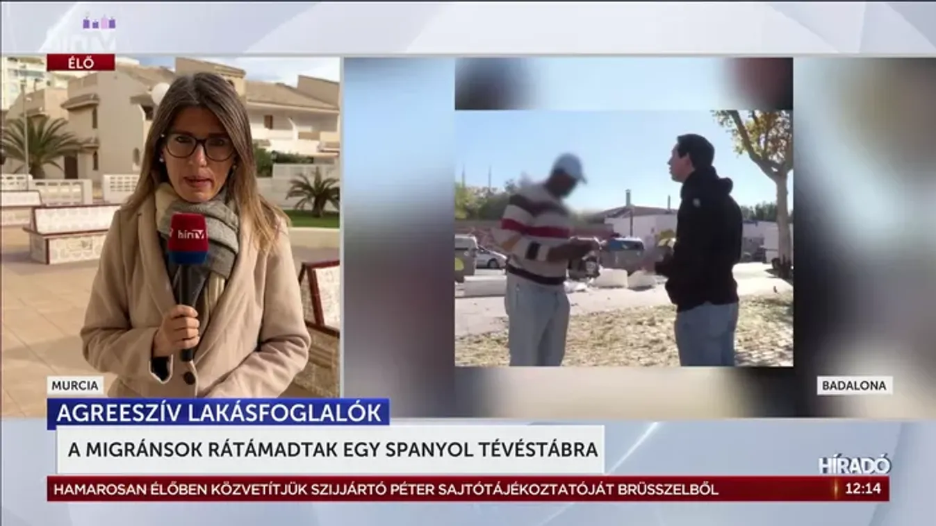 A migránsok rátámadtak egy spanyol tévéstábra