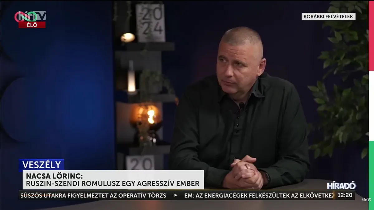 Nacsa Lőrinc: Ruszin-Szendi Romulusz agresszív ember