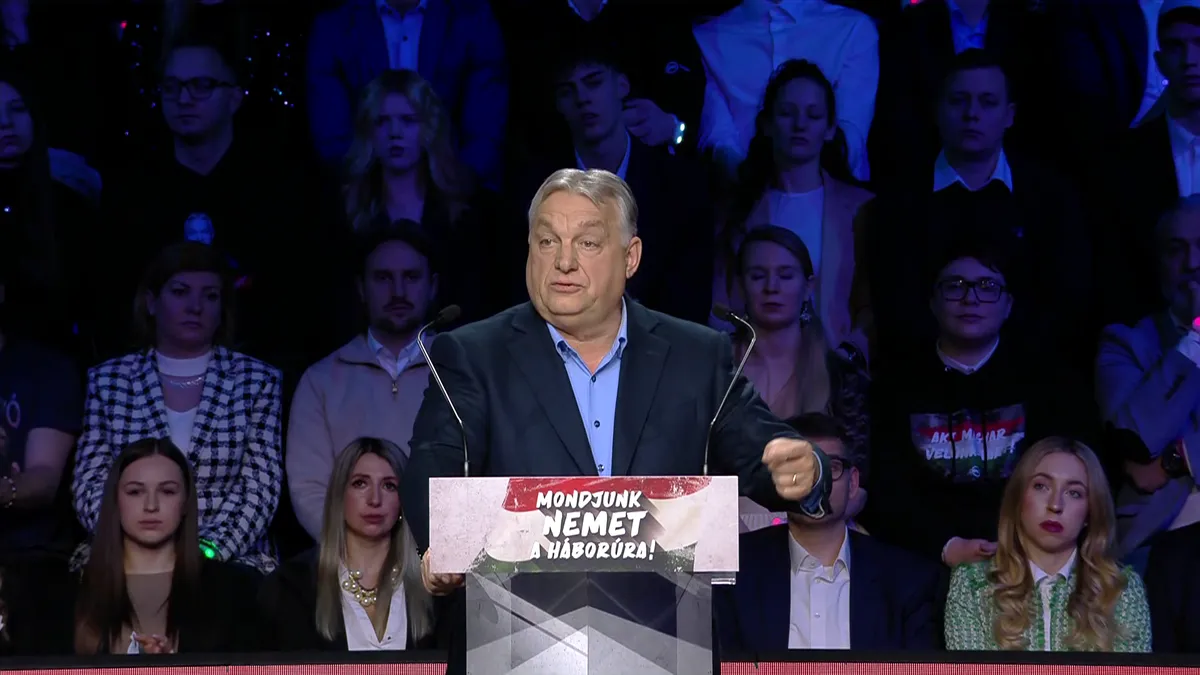 Orbán Viktor: Európa nem háborúba nem megy, hanem ment