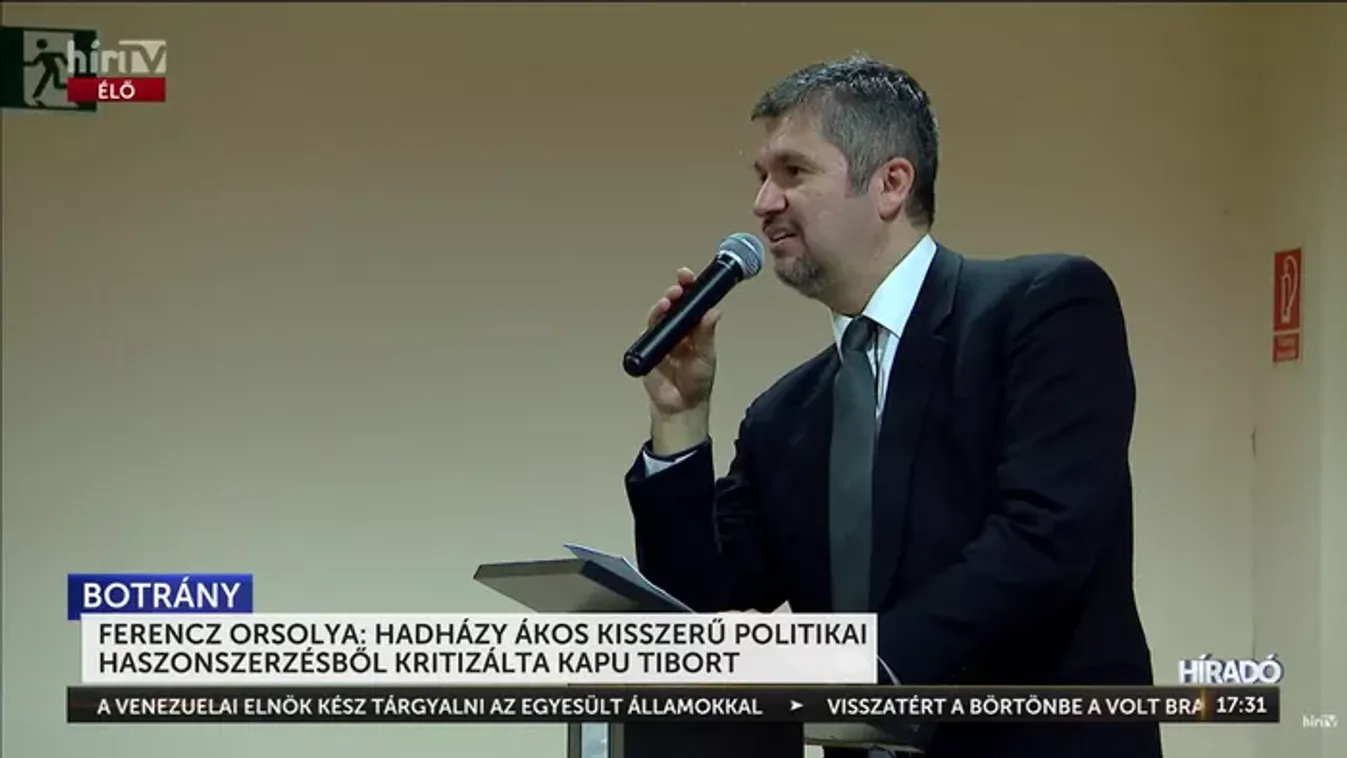 Ferencz Orsolya: Hadházy Ákos kisszerű politikai haszonszerzésből kritizálta Kapu Tibort
