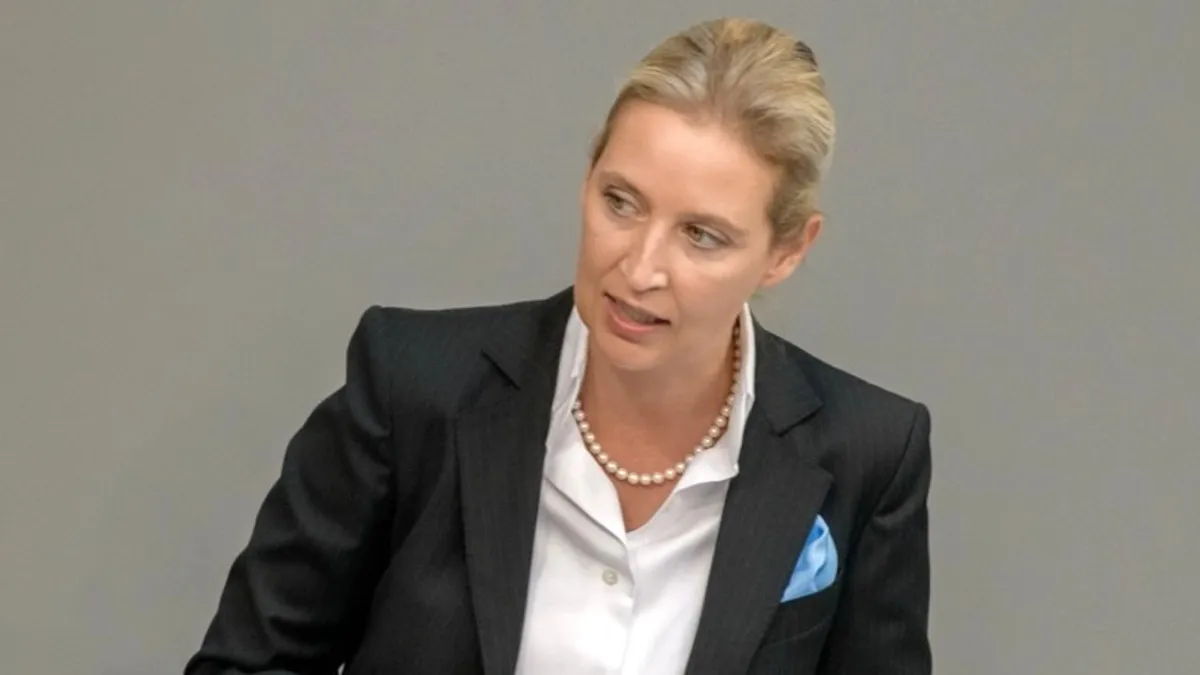 Alice Weidel: Ukrajnának kártérítést kell fizetnie Németországnak a felrobbantott Északi Áramlatért