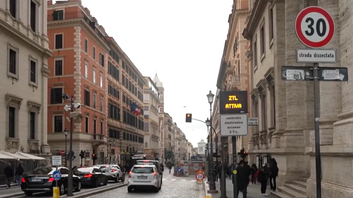 Sebességkorlátozás Rómában