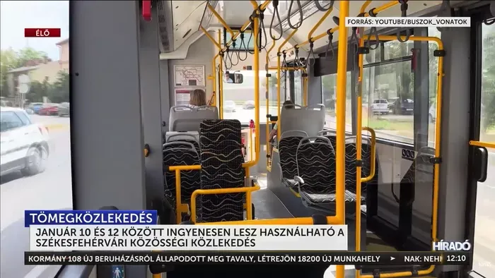 Ingyenes lett a közösségi közlekedés Székesfehérváron