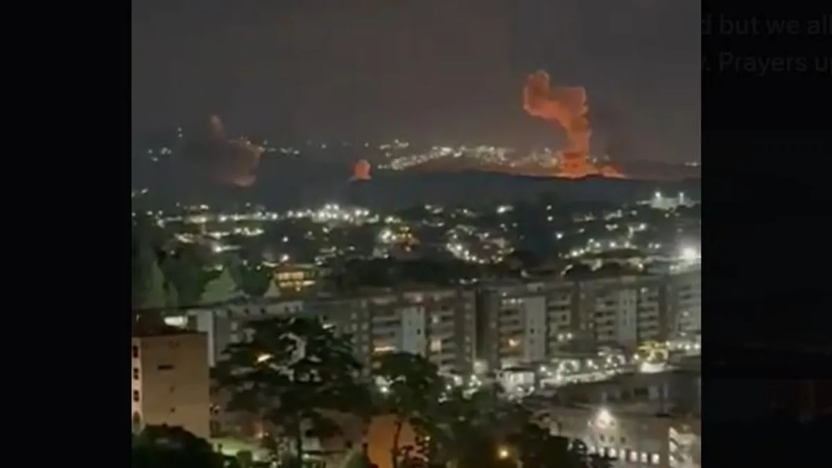 Szemtanúk szerint légitámadás érte Venezuela fővárosát