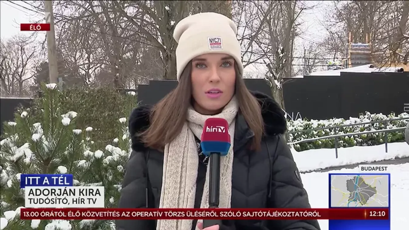 Hóhelyzet Budapesten a Hír TV "szemével"