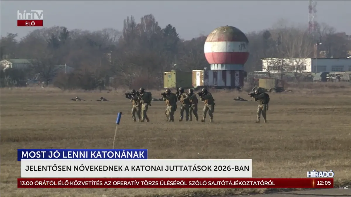 Jelentősen emelkednek a katonai juttatások az idén