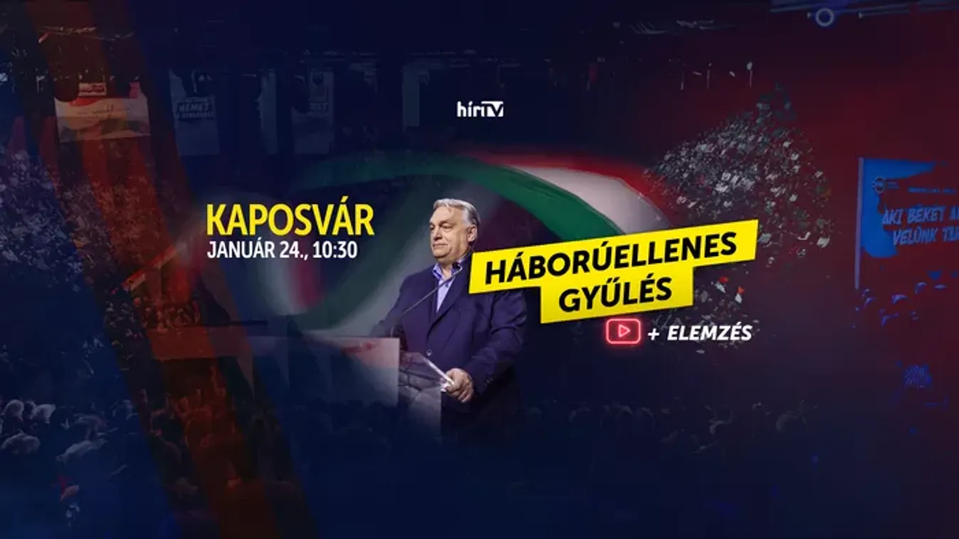 Több órás élő adással készül a HírTV a Digitális Polgári Körök háborúellenes gyűlésére