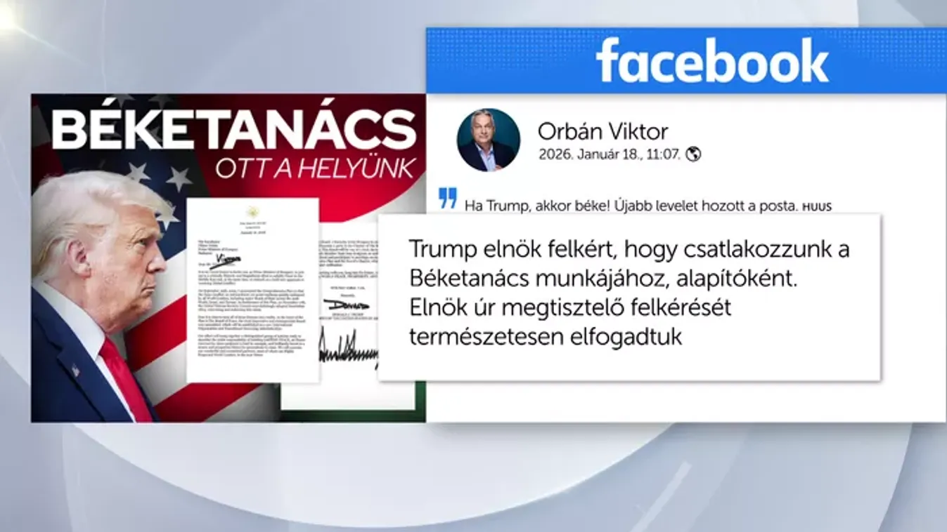 Orbán Viktor meghívót kapott a Gázai béketanácsba Trumptól