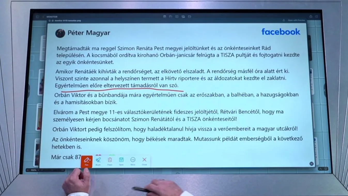 Cáfoljuk Magyar Péter vádjait a HírTV stábjának állítólagos provokációjáról