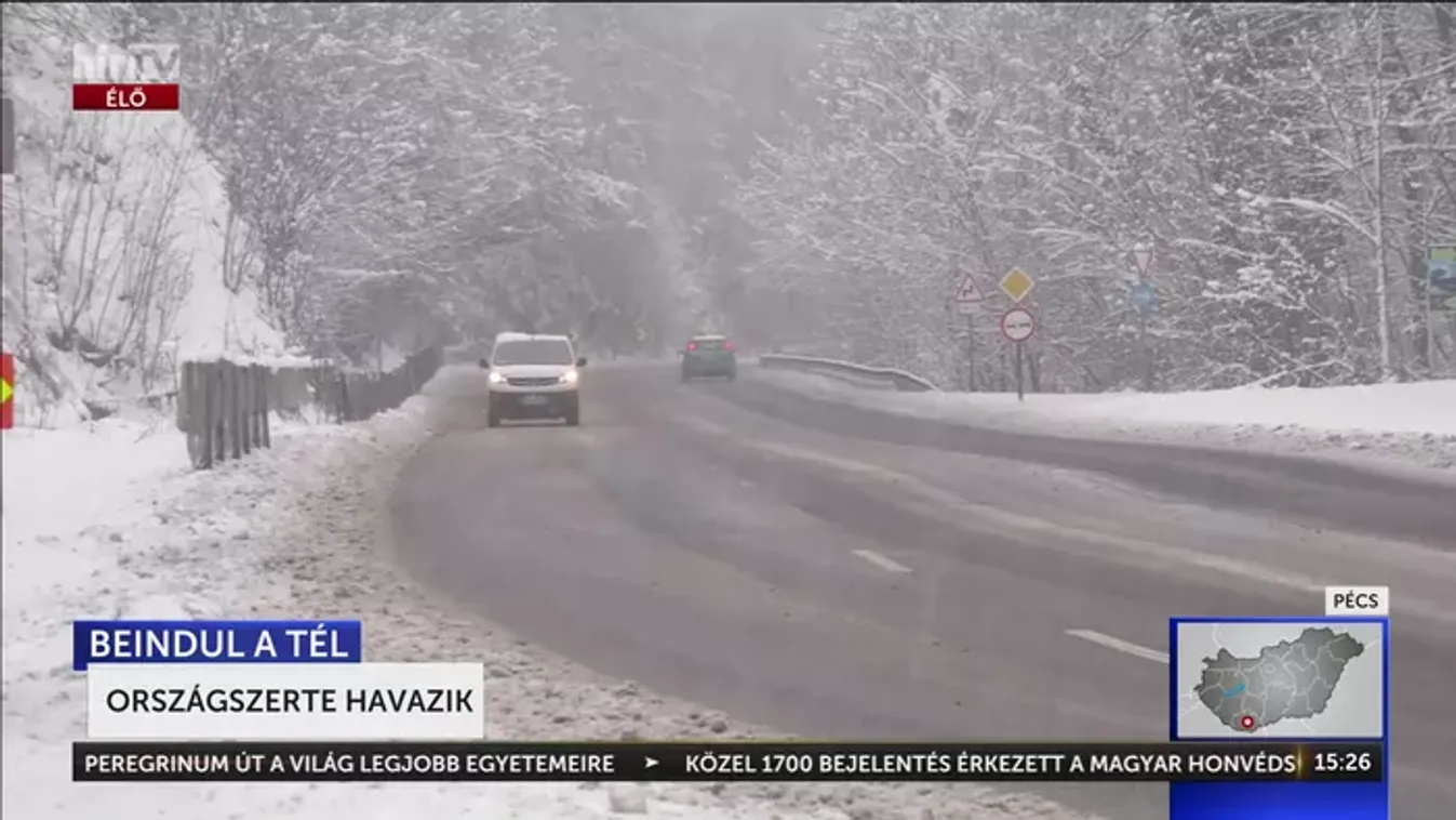 Rég nem látott tél köszönt hazánkra, tudósítunk a hóhelyzetről