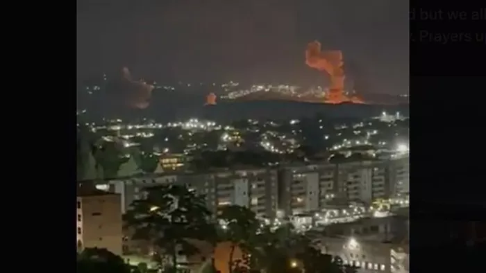 Légitámadás érte Venezuela fővárosát