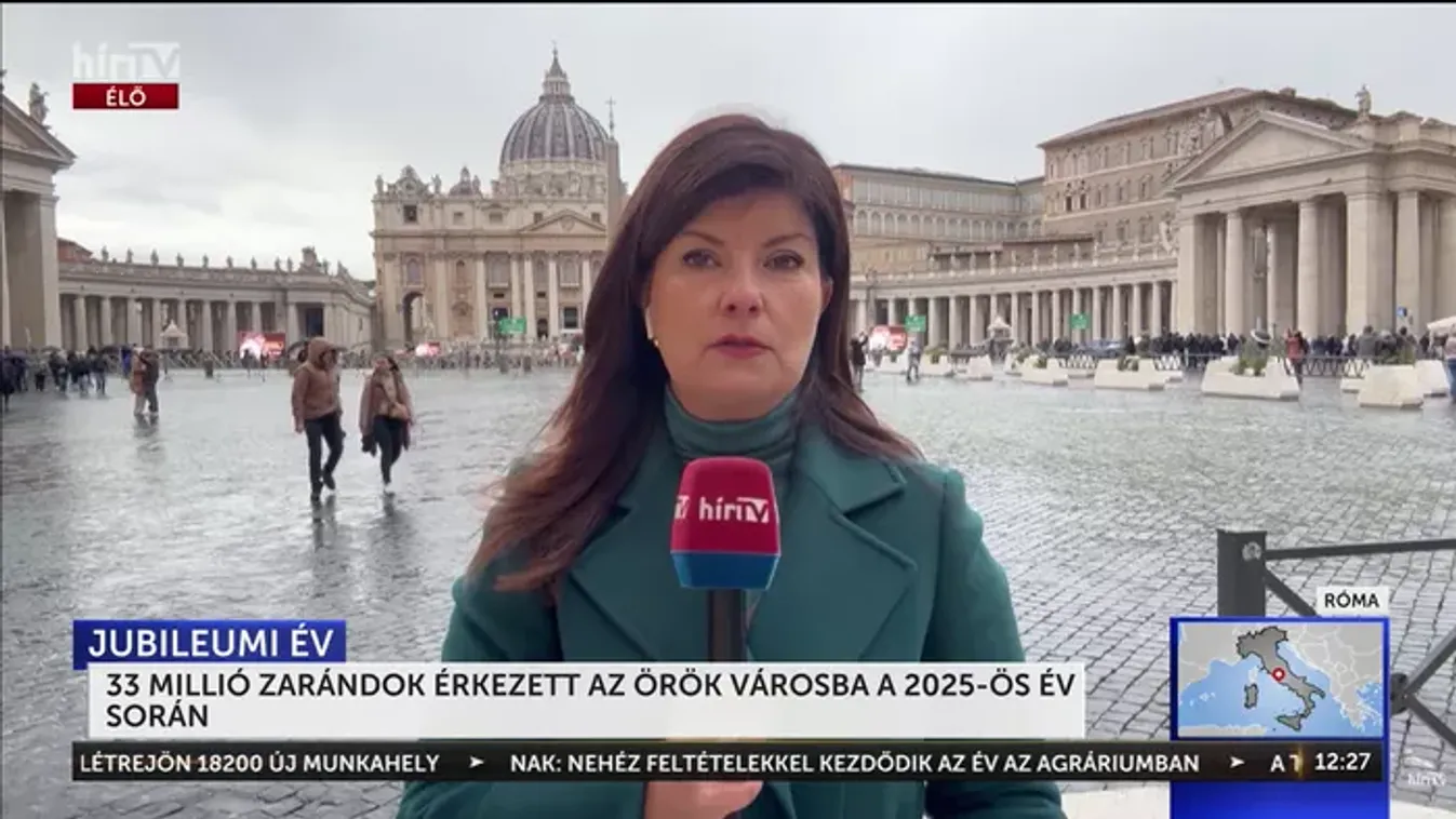 33 millió zarándok érkezett az örök városba a 2025-ös év során