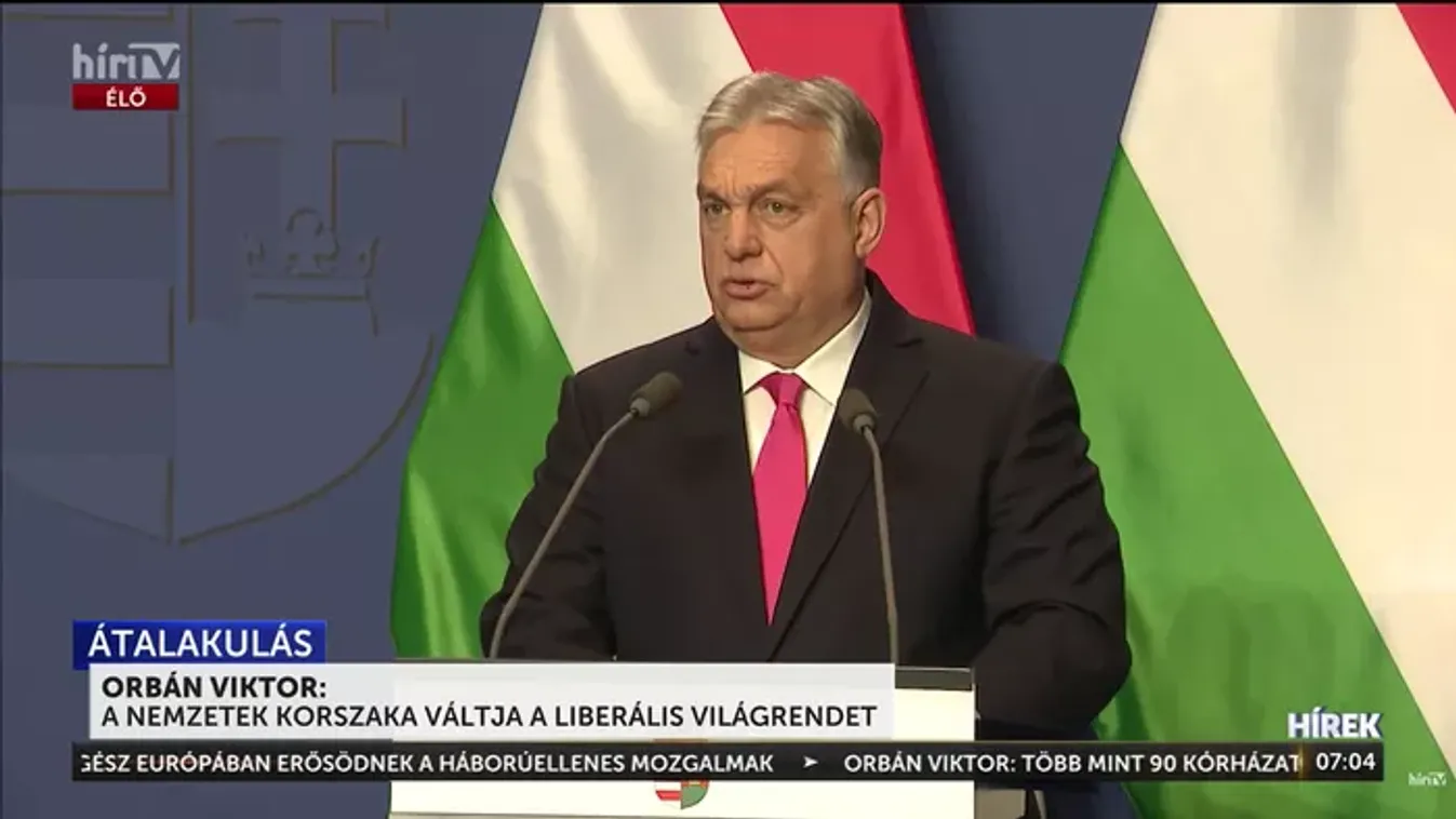 Orbán Viktor: A nemzetek korszaka váltja a liberális világrendet