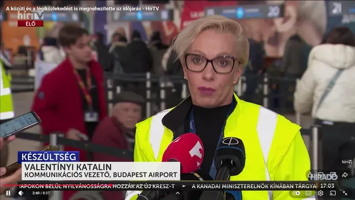 Téli ostrom: Ferihegy újra üzemel, az utak járhatók