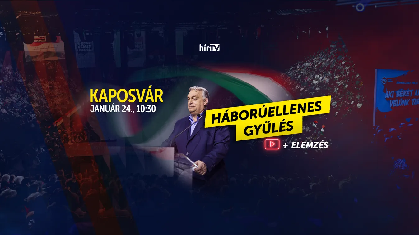 Több órás élő adással készül a HírTV a Digitális Polgári Körök háborúellenes gyűlésére