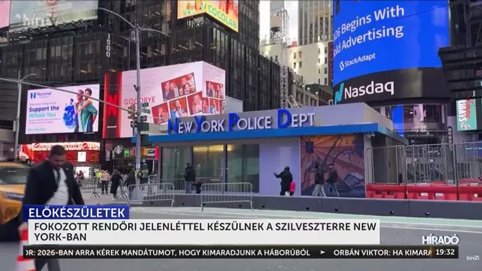 Fokozott rendőri jelenléttel készülnek a szilveszterre New York-ban
